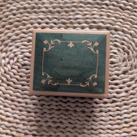 Green and Tan Decorative Jewelry Music Box - Picture 1 of 5